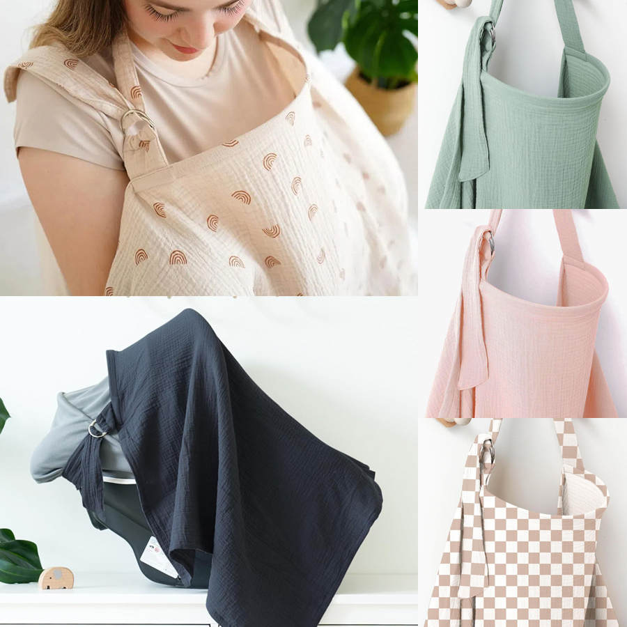 غطاء رضاعة من الموسلين محمول 1 - مراجعة Infant Car Seat Cover وسعره