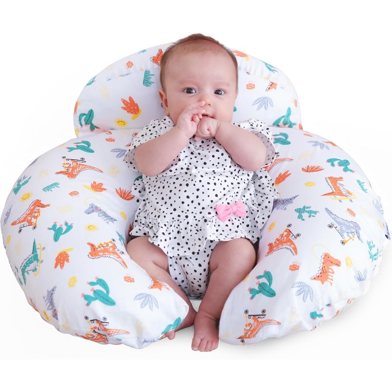 وسادة رضاعة مع غطاء مطبوع عليه - مراجعة Nursing Pillow Breastfeeding وسعره